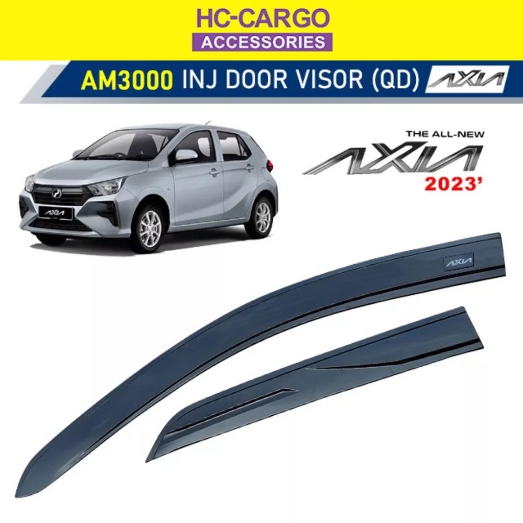 Hc Cargo Perodua Axia 2023 Axia D74A Latest model Injection Door Visor ...