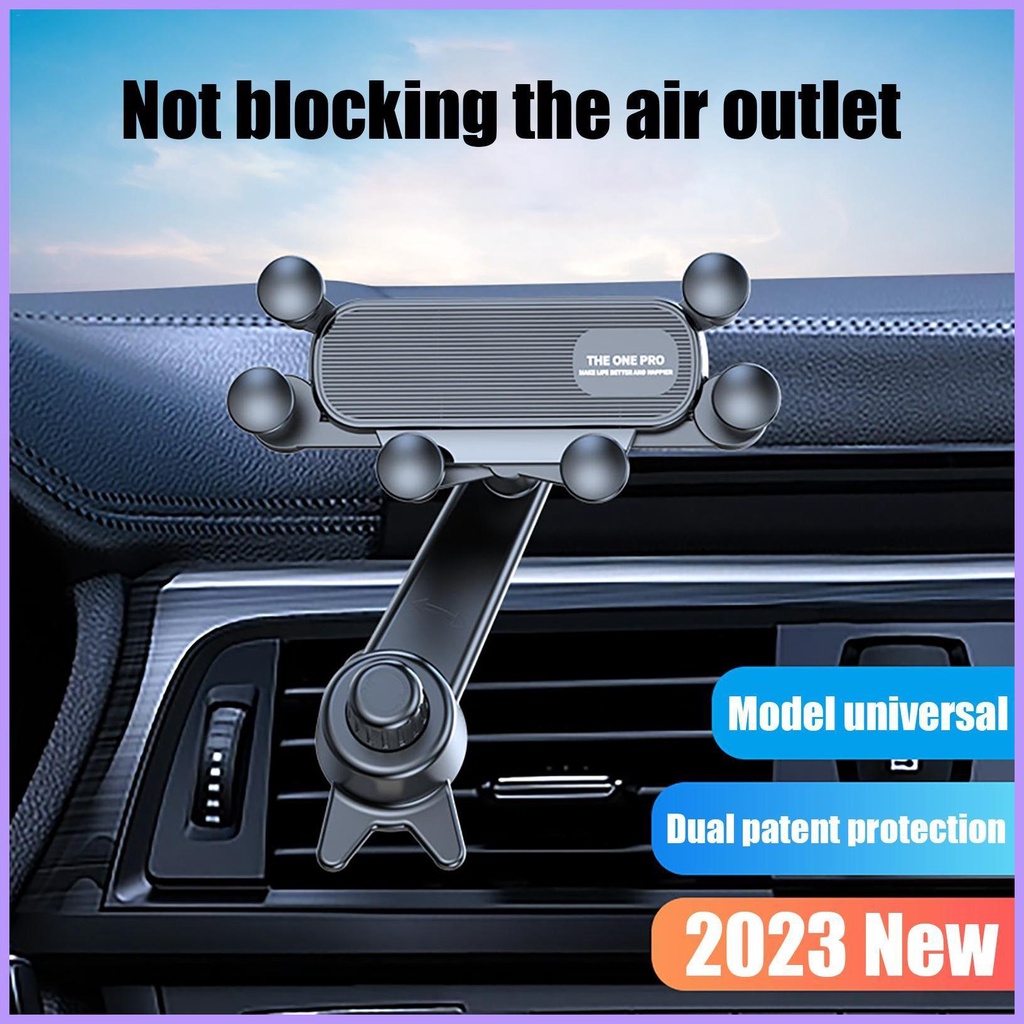 Air Vent Phone Holder for Car Cell Phone Mount Clamp Cradle and Hands