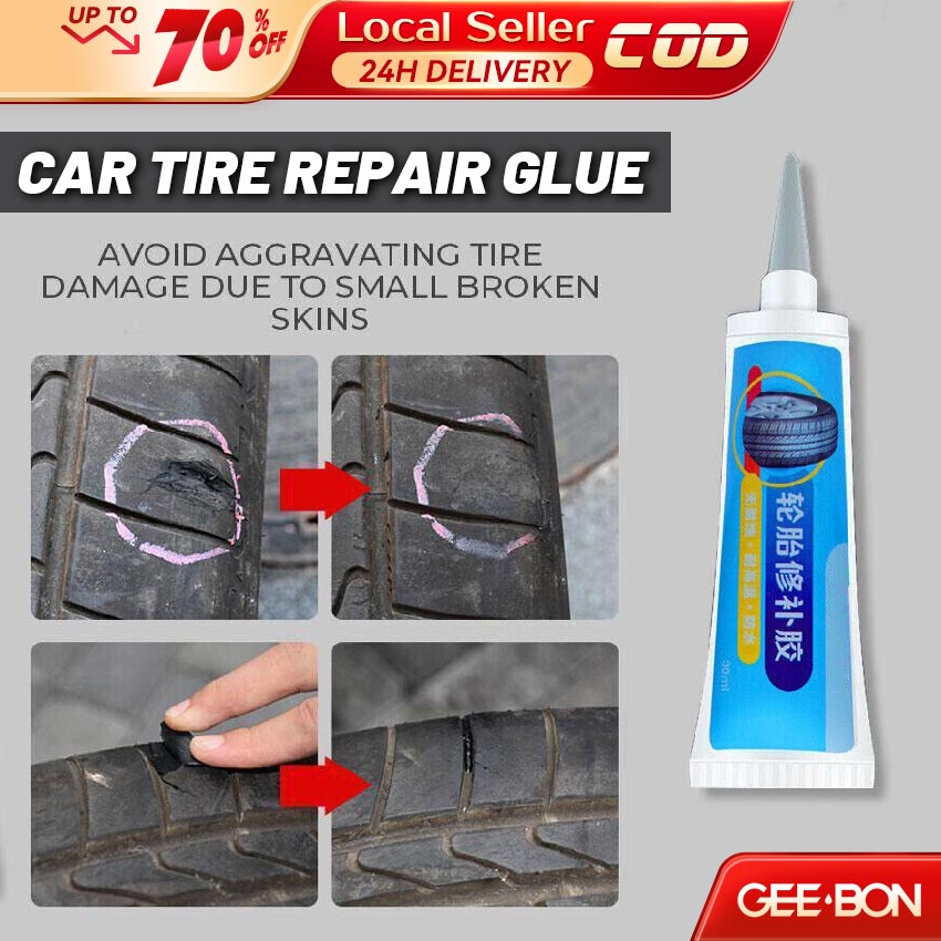 GEEBON Car Tire Repairing Glue Motorcycle Bike Tyre Sealant Truck Tire