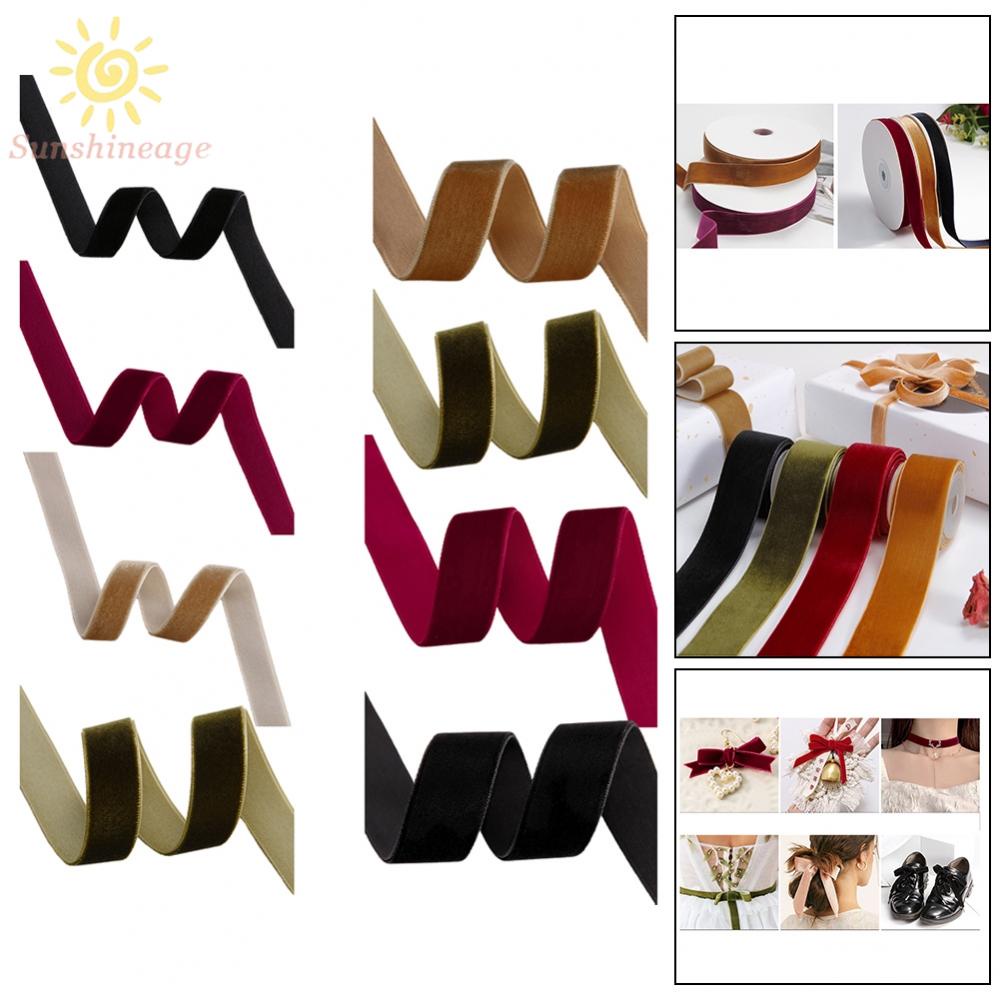 10Yards Velvet Ribbon Handmade Wedding Party Decoration Ribbon For Gift ...