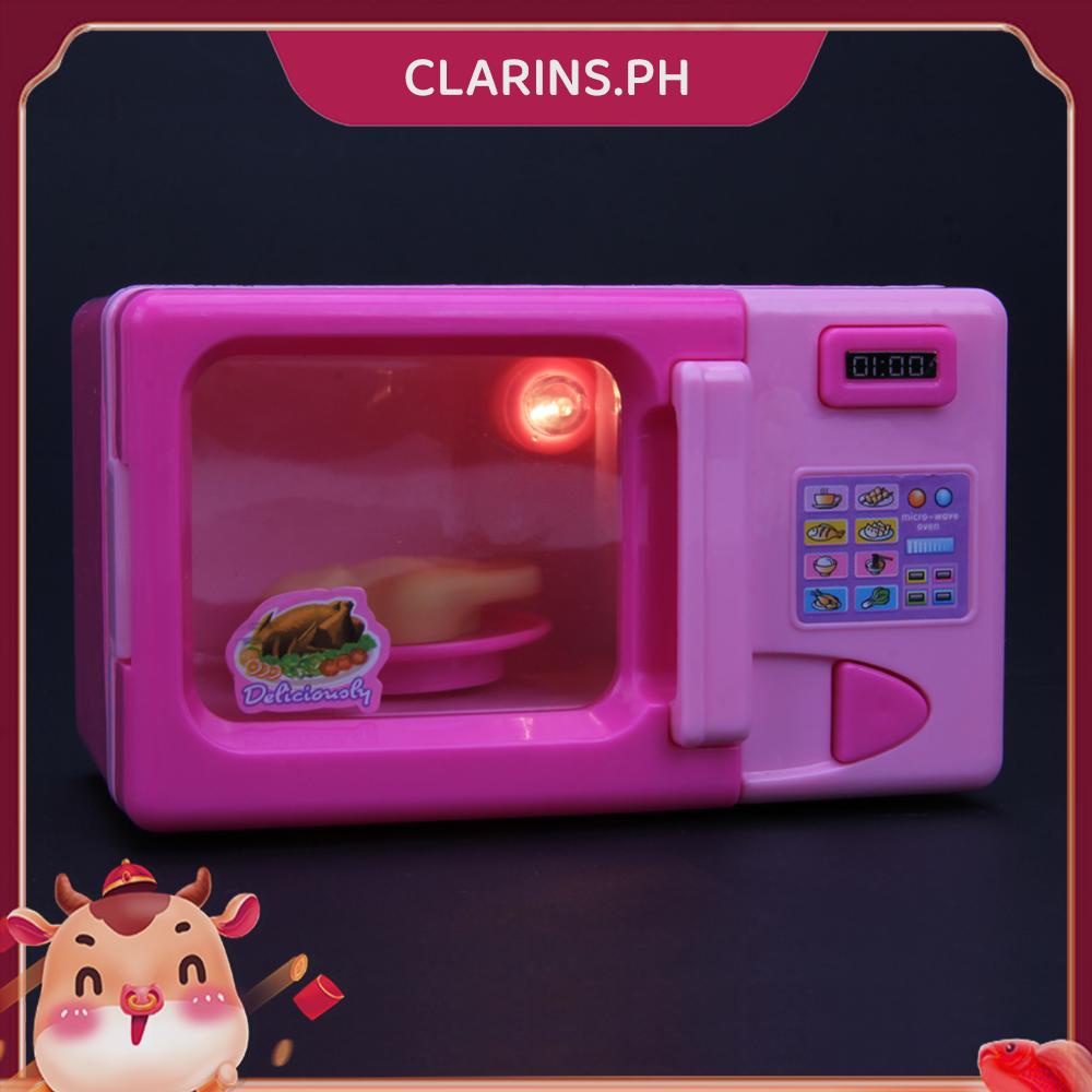 [clarins.ph] Mini Simulation Kitchen Toys Kids Children Play House Toy Microwave Oven Shopee