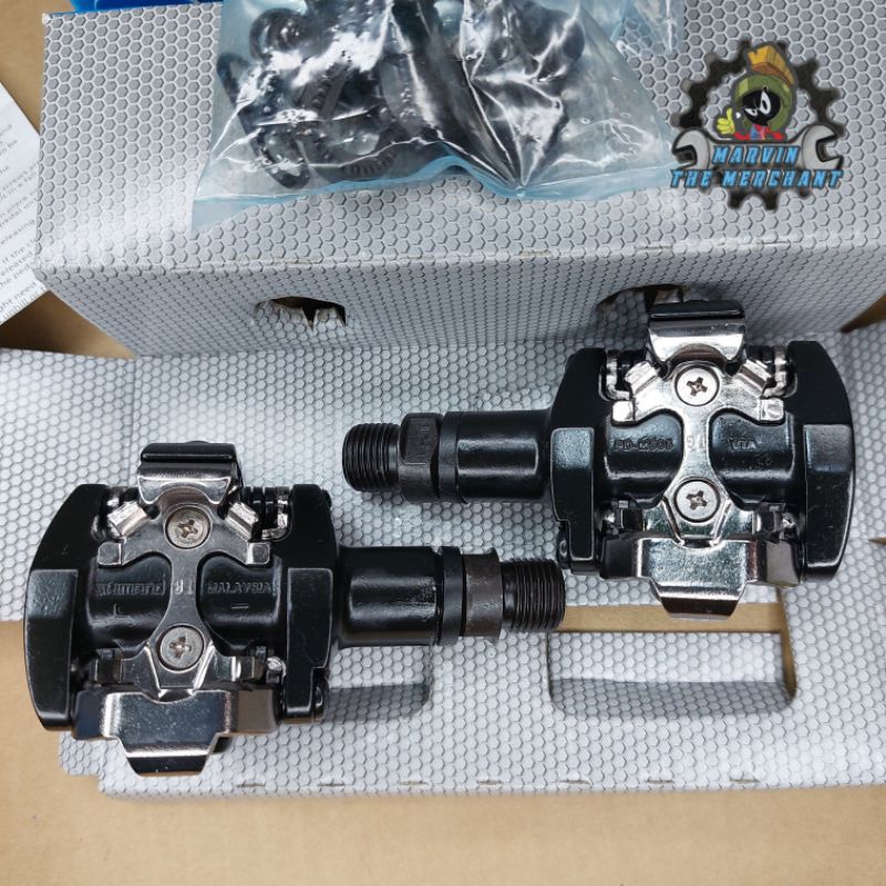 SHIMANO PD M505 SPD CLIPLESS PEDAL with Cleats for Mountain Bike