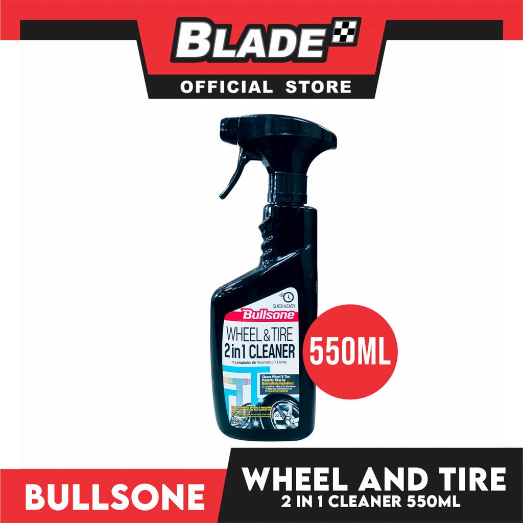 Bullsone First Class Wheel and Tire 2 in 1 Cleaner 550ml Quick and Easy ...