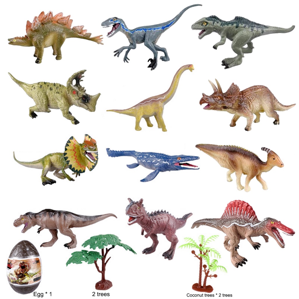 RAN Realistic Dinosaur Toys Educational Dinosaur Toy 12pcs Mini
