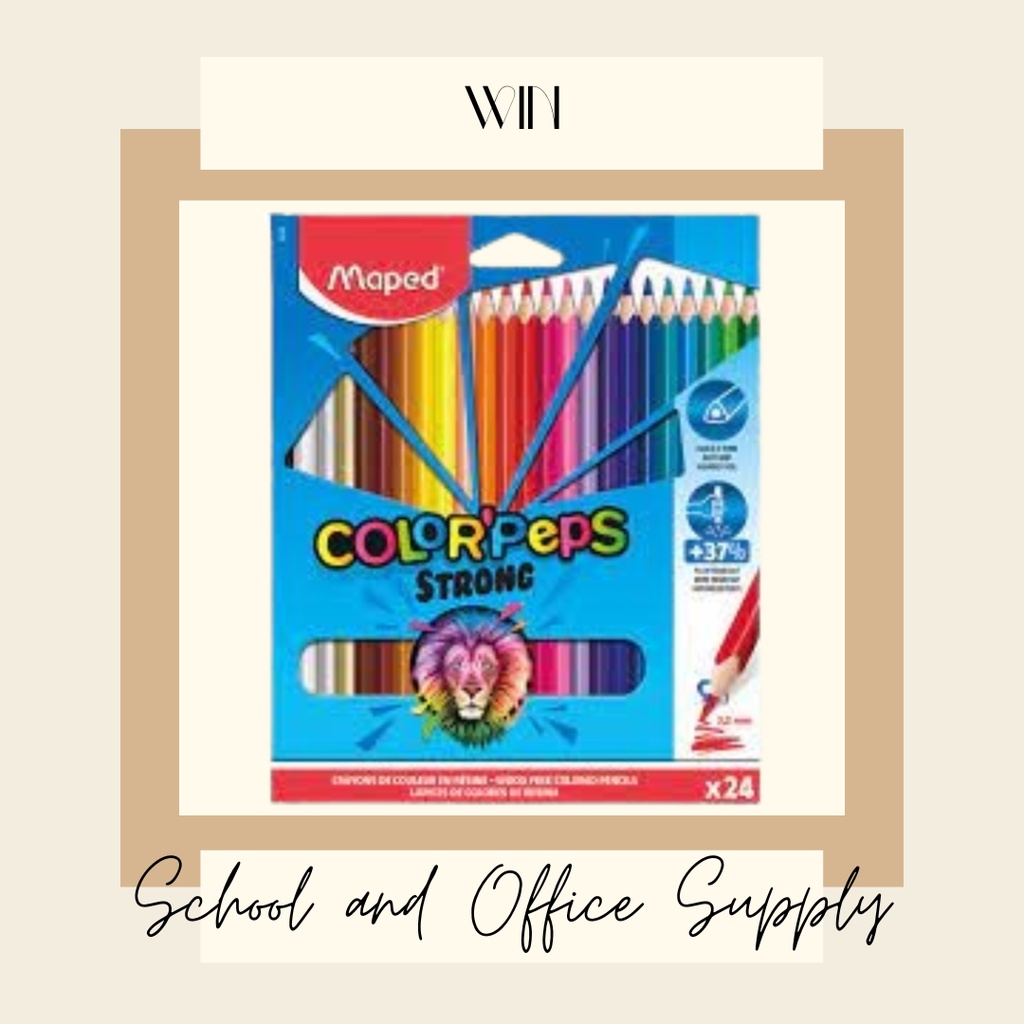 Maped Color Peps Color Pencil 24 colors | Shopee Philippines