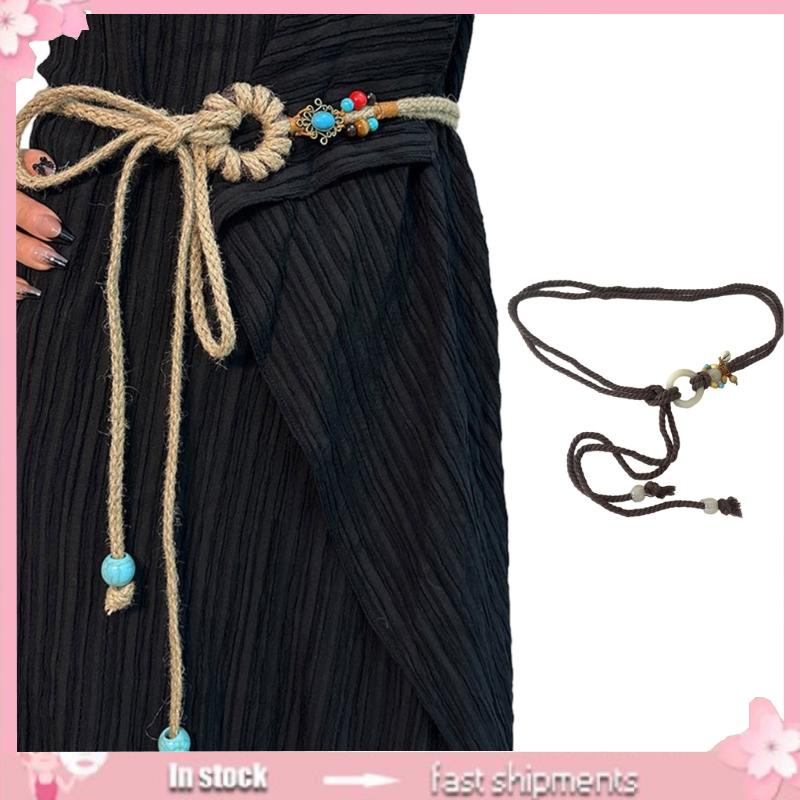 Bohemian Handmade Braided Waist Rope for Women Multi-type Ladies Dress ...