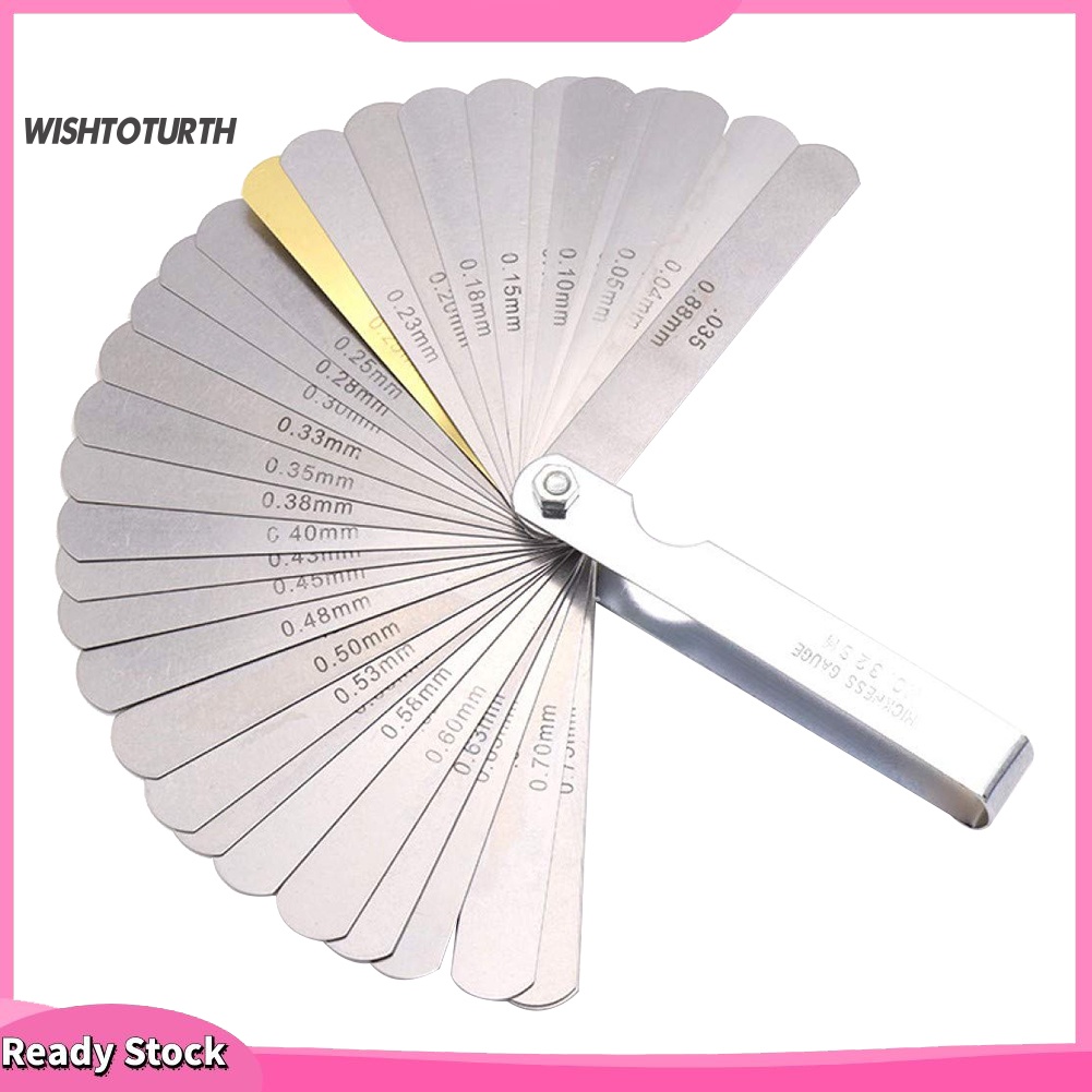 WT Guitar Neck Gap Stainless Steel Feeler Gauge String Height