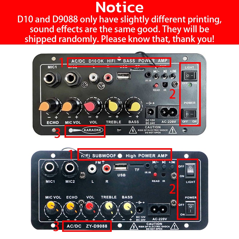 AC DC 220V HIFI BASS POWER AMP Digital Bluetooth Stereo Amplifier Board