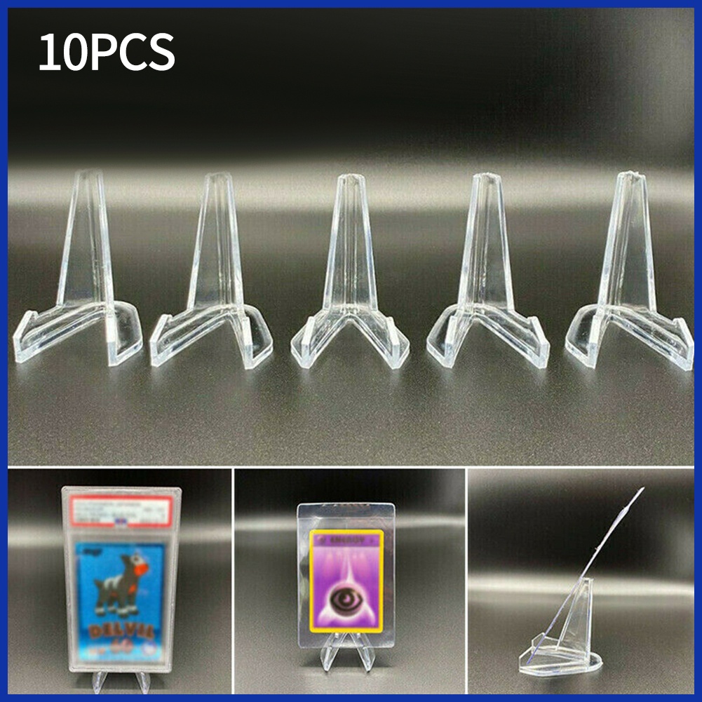 FND 10X acrylic commemorative coin display stand transparent triangle