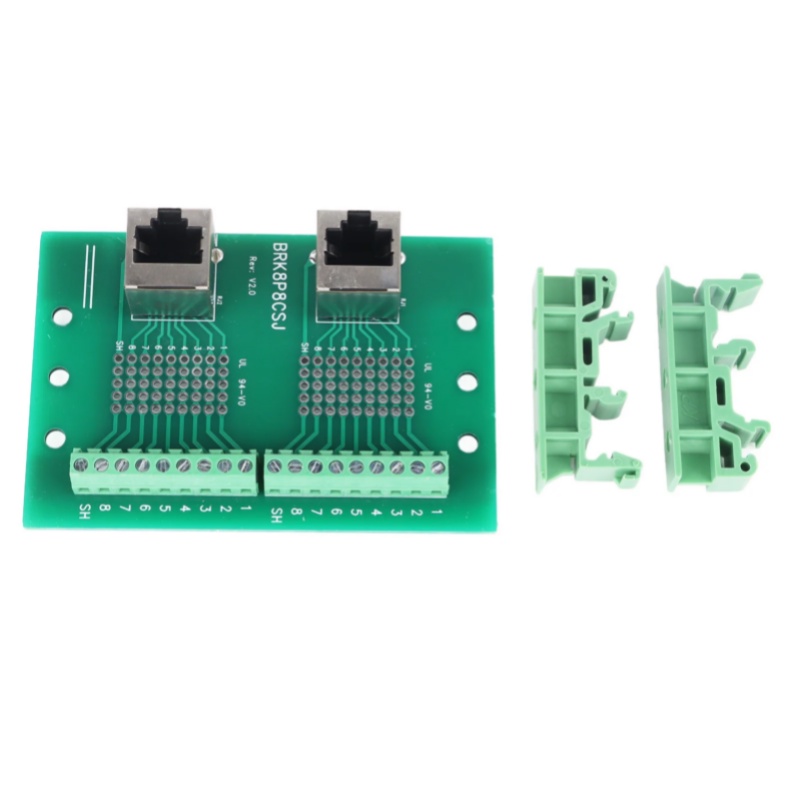 RJ45 M2 Terminal Block Connector Breakout Board Long Lifespan