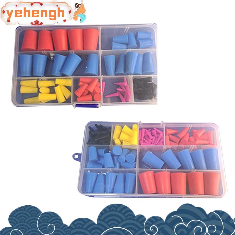 250 Pcs Rubber Plugs 8-Sizes Silicone Rubber Tapered Plug Kit 1 32 To 1 High Temp Silicone Rubber Plug Tapered Stoppers For Coating Hole Plugs Painting Protection Silicone Rubber Stopper Plug