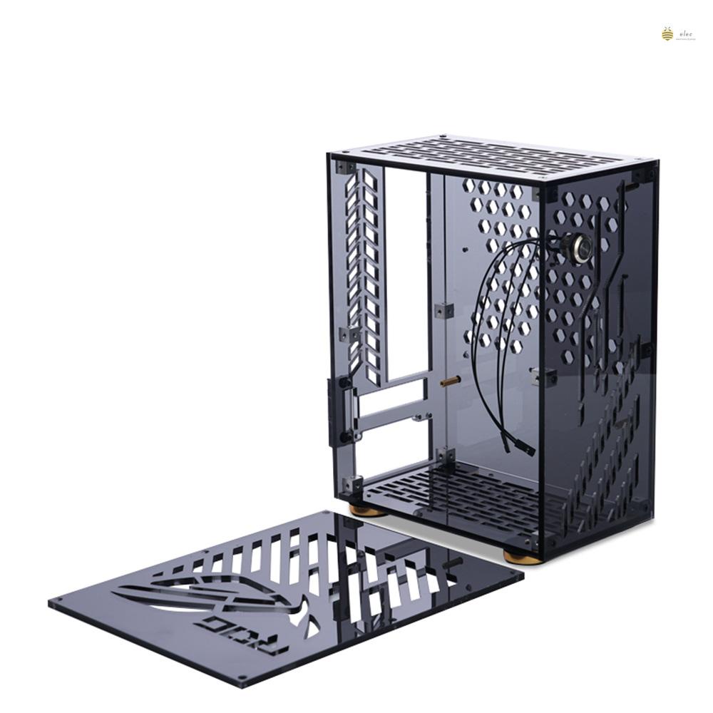 [Ready Stock]Portable Small Computer Case Plexiglass Shell Compact PC
