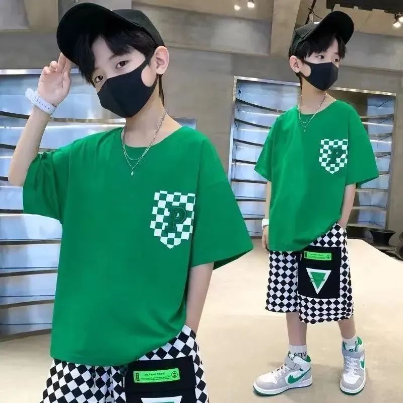 2024 New Boys Summer Outfit Lightweight Short Sleeve Set Cool   Sg 11134201 7rbm2 Lpt6vvfoq5h62b