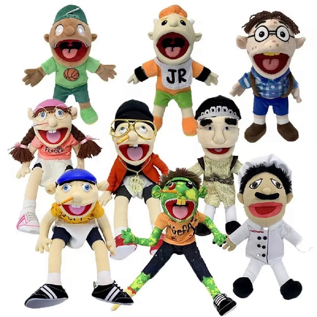 60cm Jeffy Puppet Doll Jeffy Hand Puppet Sml Jeffy Puppet Family Real ...