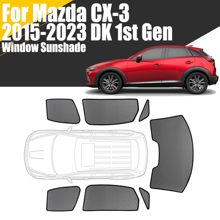 Custom Car Window Sunshade For Mazda CX3 DK 20152023 1st Gen
