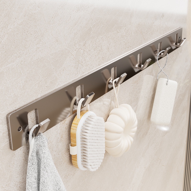 Carbon Steel Grey Hook Bathroom Towel Hook Living Room Door Back Clothes Hook Simple Grey Storage Hook Bathroom Accessories Shopee Philippines