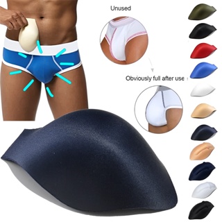 Men Bulge Enhancing Underwear Cup Polyester Sponge Pad Swimwear