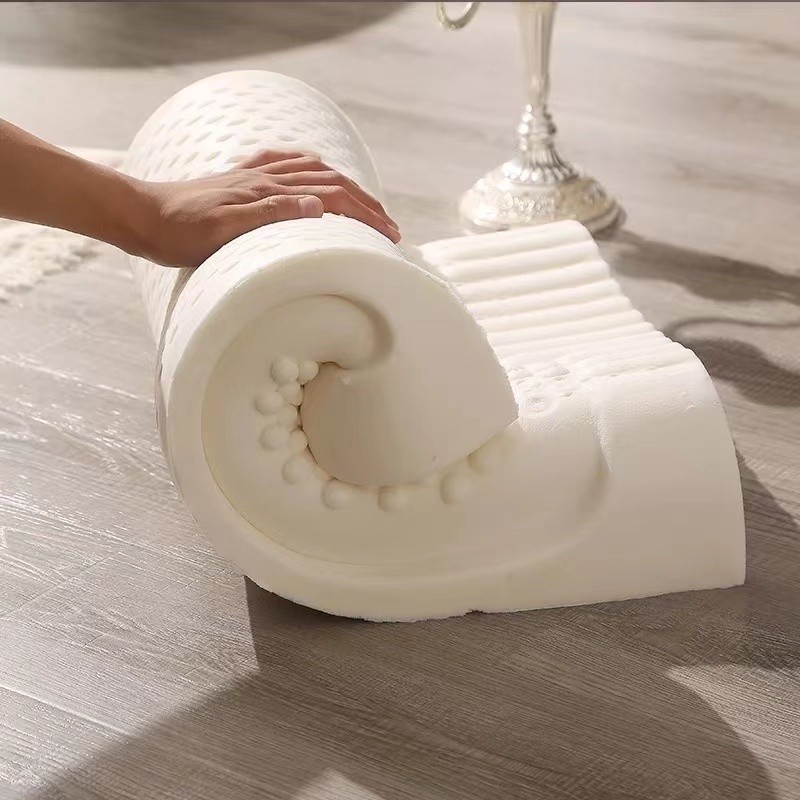 【hot sale】 Massaging Natural Thailand Ventilated Latex Foam Pillow
