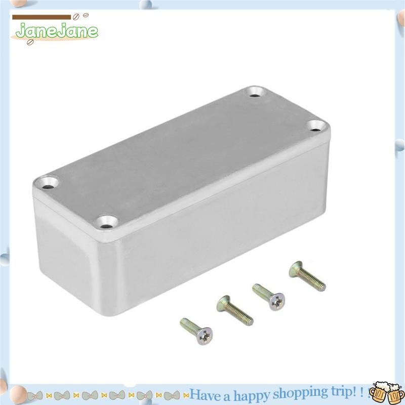 Aluminium-Gehäuse Für Gitarreneffektpedal – 1590A Stil, 92x38x31 Mm, Silber, Inkl. 4 Schrauben
