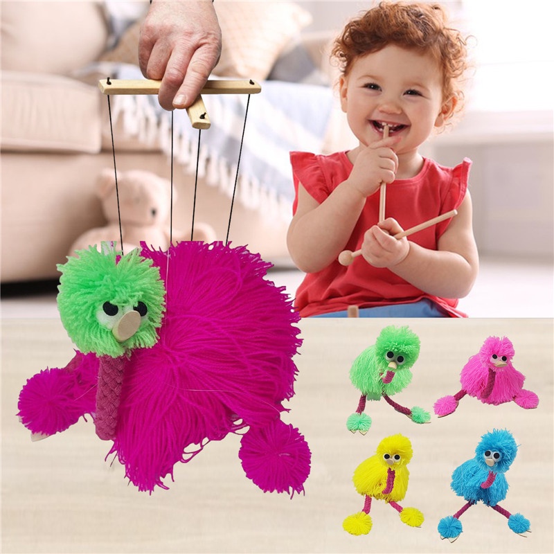 Ostrich String Doll Ostrich Toy Puppet Ostrich