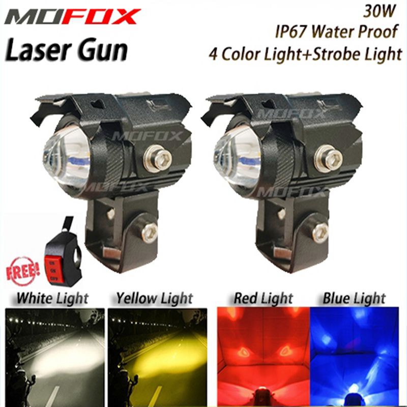 MOFOX GP1 Laser Gun Red&Blue Fog Light LED Waterproof Mini Driving