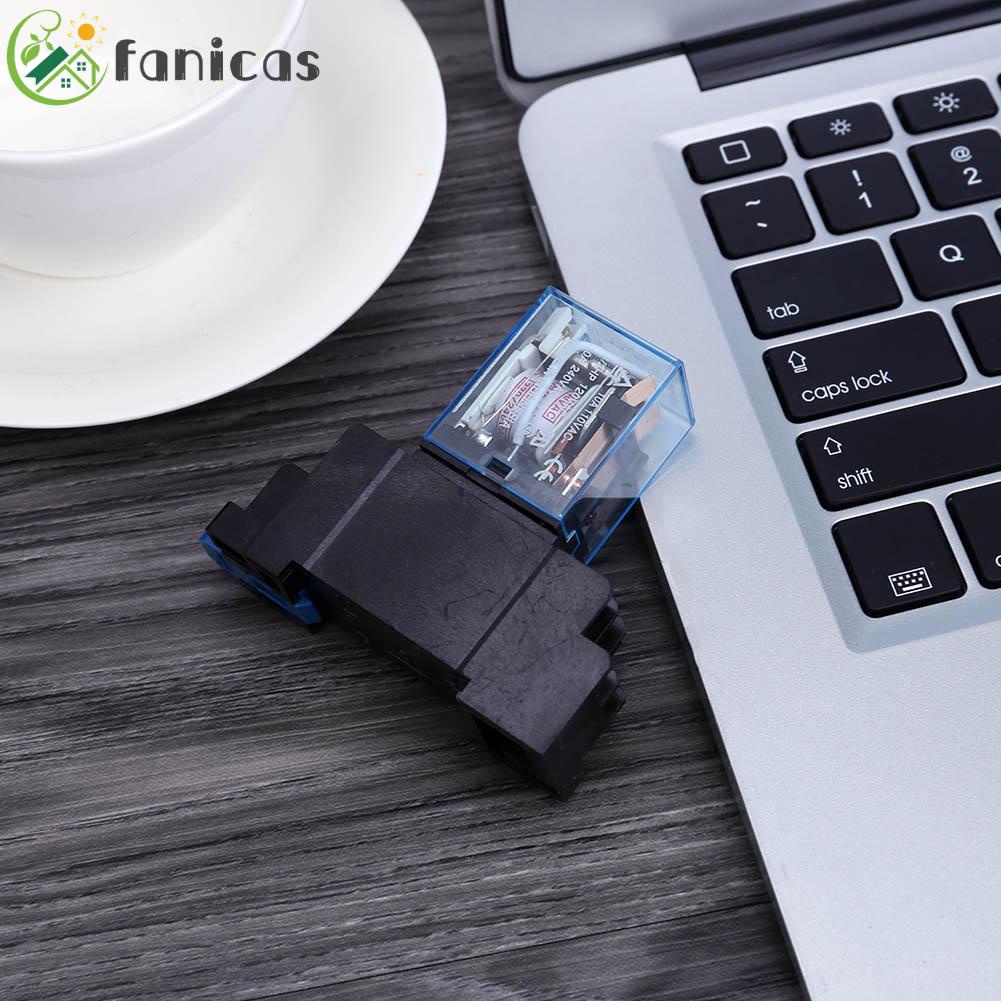 220V 10A LY2NJ Mini 8 Pin Coil Power Small Electric Relay With Socket ...