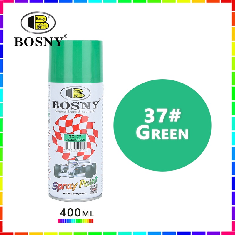 （Fast Delivery）400mL BOSNY Waterproof Paint Black/Blue/Red Full Color