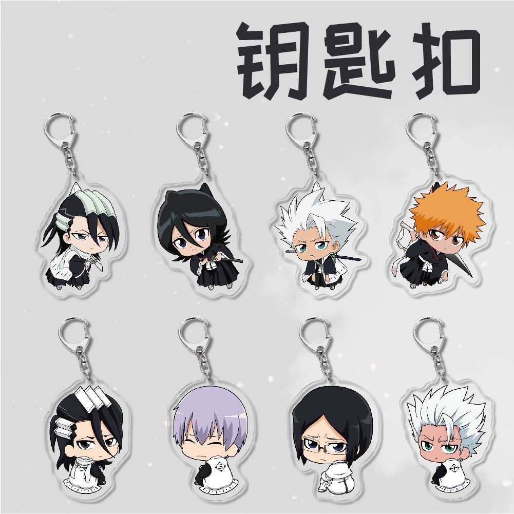 Anime BLEACH Acrylic Keychain Urahara Kisuke Kurosaki Ichigo Kuchiki ...