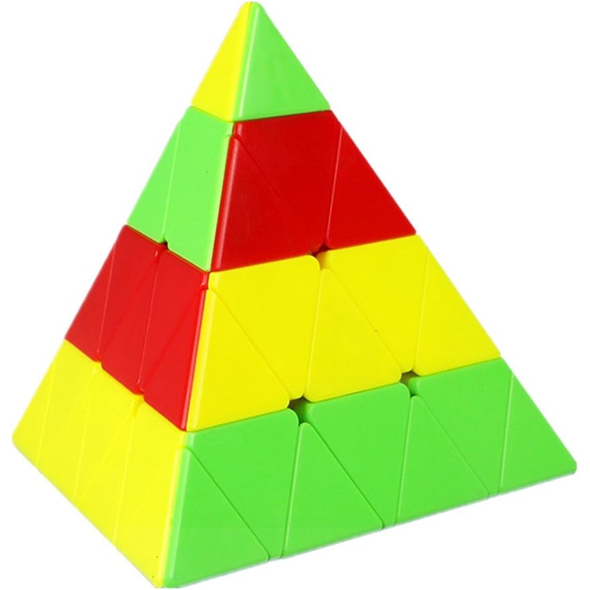 Qiyi 4x4 Pyraminx Cube Stickerless Professional Qiyi Pyraminx 4x4 Cube ...