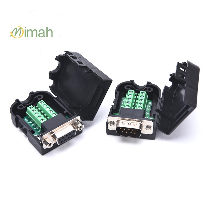 [Mimah] DB9 Connector RS232 Male Female 9 Pin RS485 Breakout Terminals ...