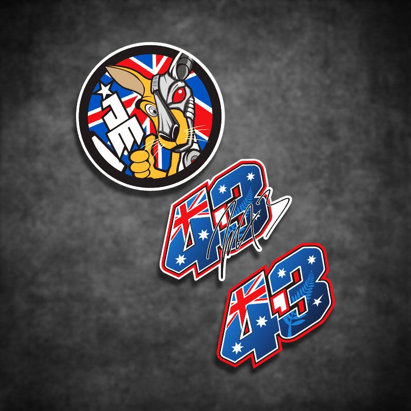 Motogp DUCATI Motorcycle Race Sticker No. 43 Jack Miller Rider Body ...