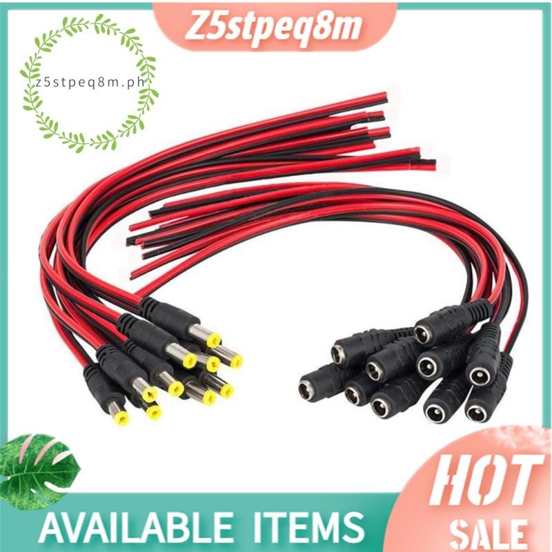 DAYKIT 10 Pairs DC Power Pigtail Cable, 12V 5A 2.1mm X 5.5 Mm Male - View #9