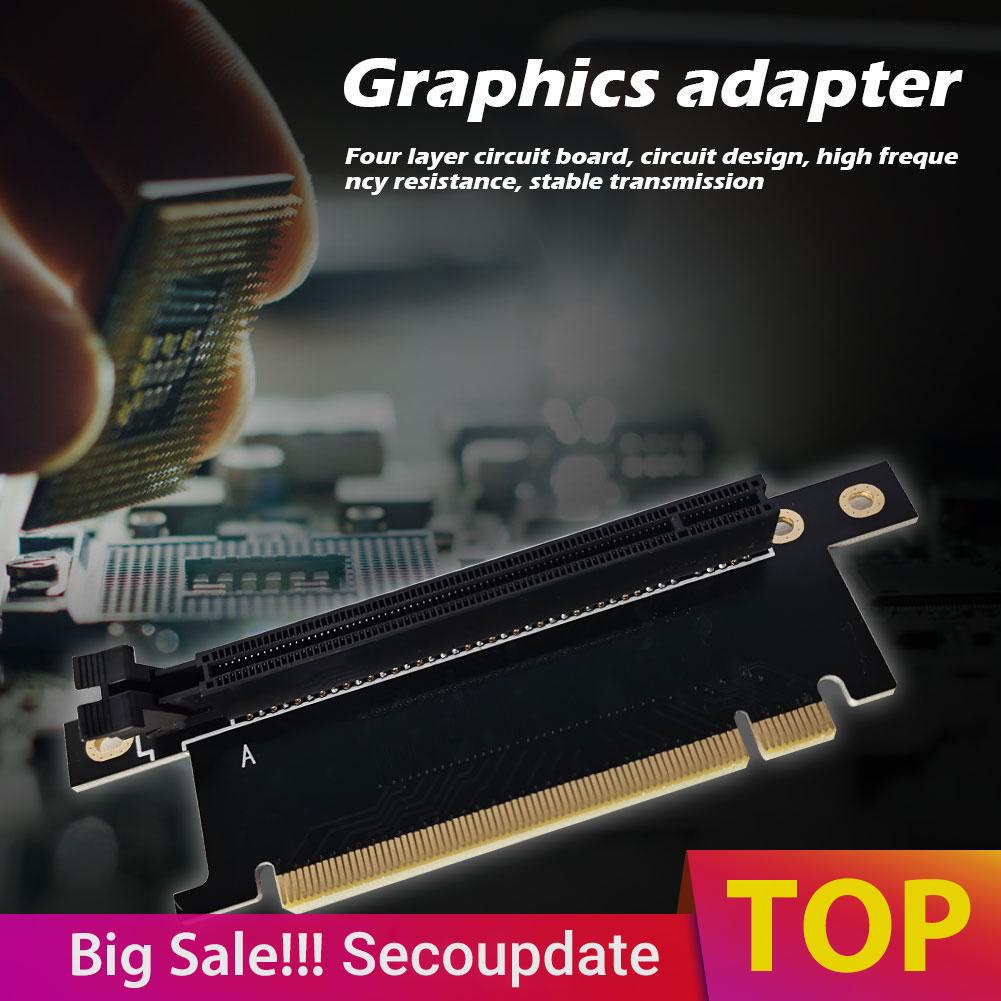 Pcie X16 Riser 90 Degree Right Angle PCI Express X16 Graphics Card ...