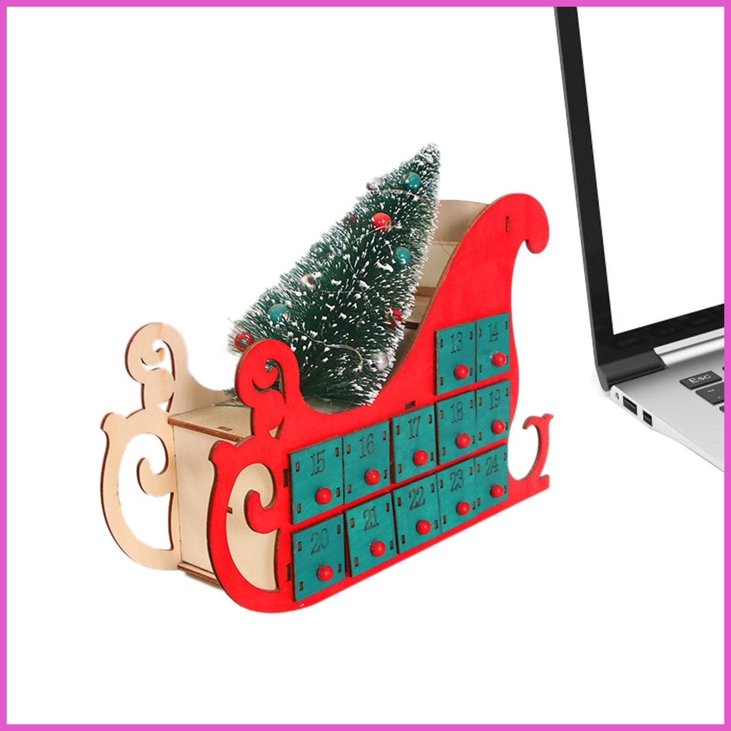 Wooden Advent Calendar Box Wooden Advent Calendars with 24 Drawers