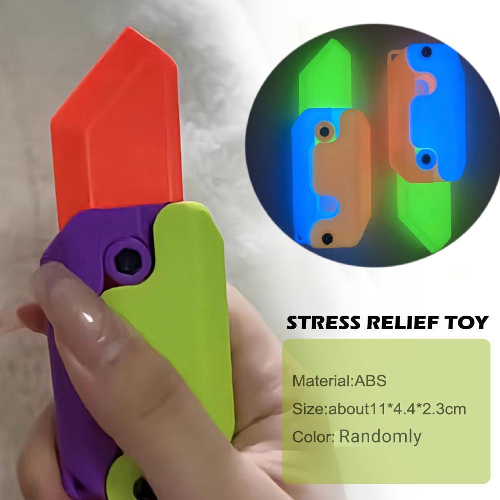 Cartoon 3D printed knife plastic fake knife toy 3D printing gravity