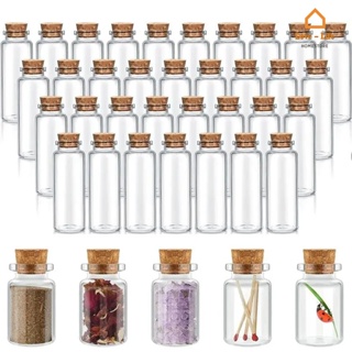 10x Small Glass Bottles Miniature Potion Bottle Mini Cork Glass Vials  Wedding