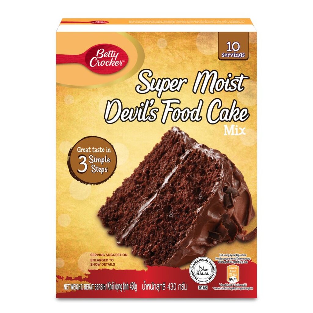 Betty Crocker Super Moist Devils Food Cake Mix 430 G 05 8008 Shopee Philippines 3273