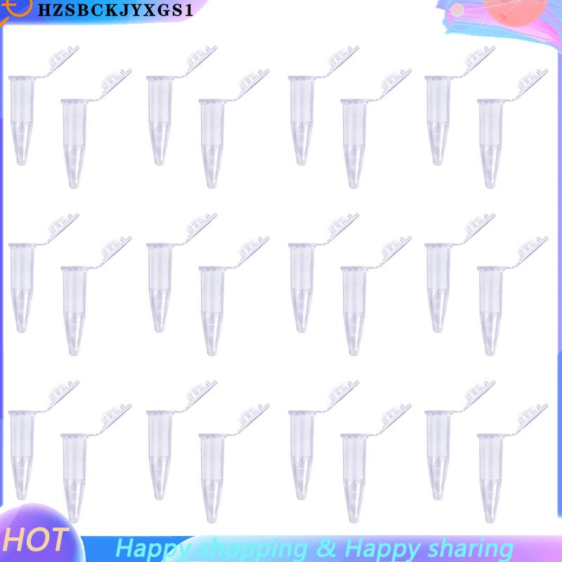[hzsbckjyxgs1]500Pcs PCR Tube with Flat Cap 1.5Ml Microcentrifuge Tube PCR Reaction Tube School