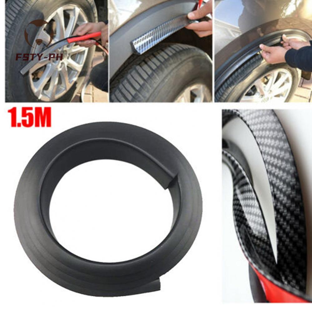 Car Wheel Arch Bumper 1.5M Anti-Collision Strip 2/3.5/4.5CM Rubber