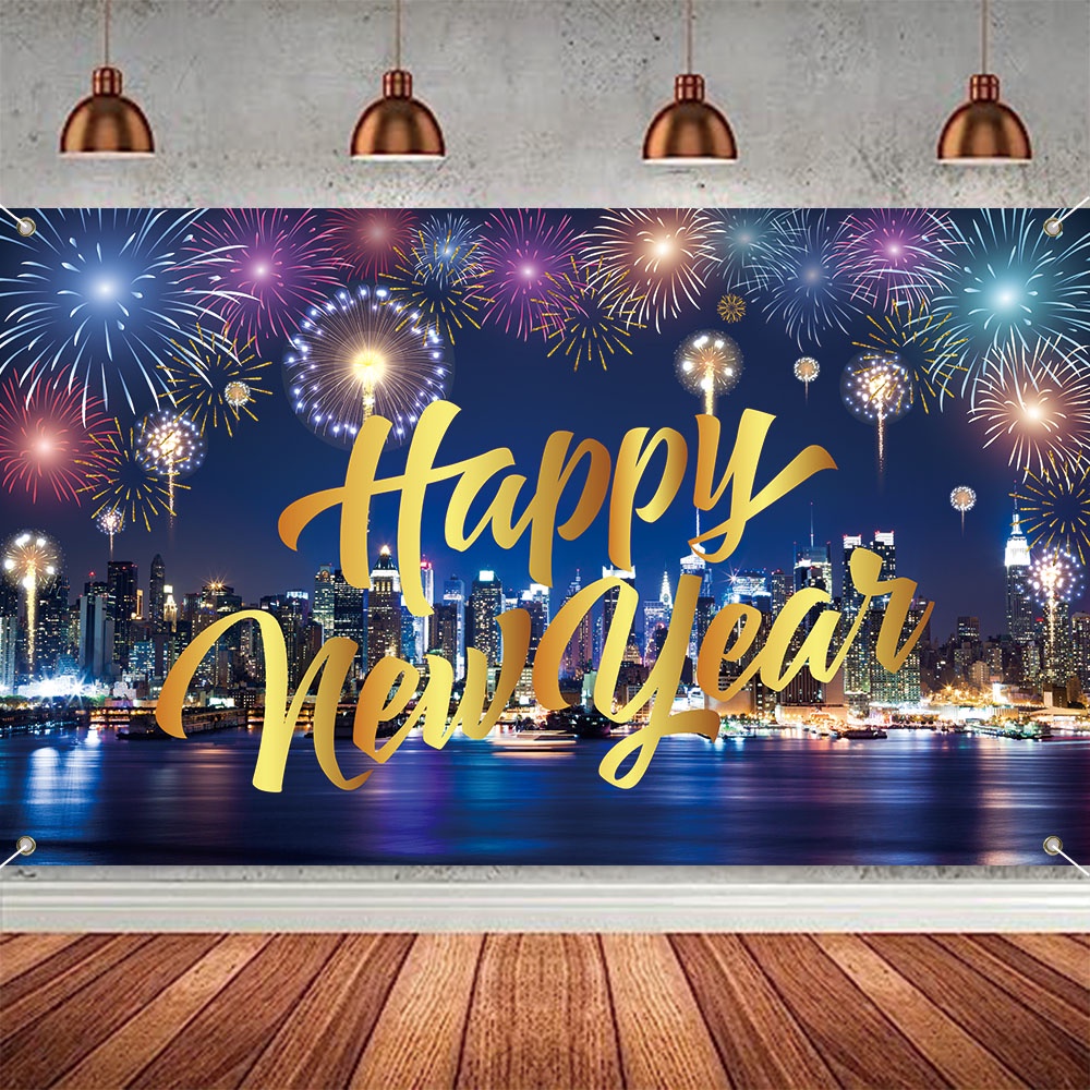 2025 Happy New Year Backdrop Banner Merry Christmas Xmas 2025