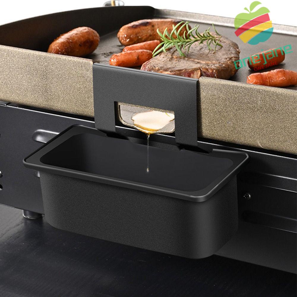 ONEJANE Iron Grill Drip Pan, Rear Short Long Replacement Grease
