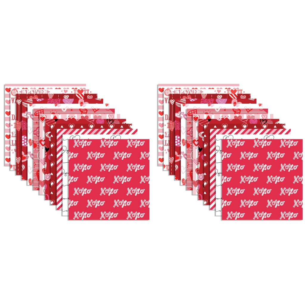 Scrapbook Craft Paper Craft Paper for Journals Vibrant Heartpattern