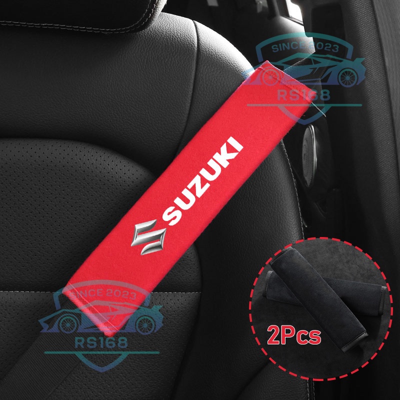 RS168 Suzuki Car Seat Cover Belt Shoulder Pad Seatbelt Cotton Auto