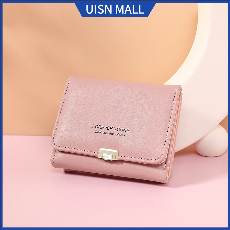 UISN #6150 Fashion Women Wallet Short Retro Fashion Design Frosted Coin ...