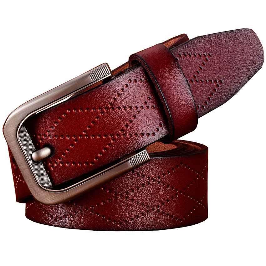Fashion Genuine Leather Belts for Men Luxury Pin Buckle Belt Man for ...