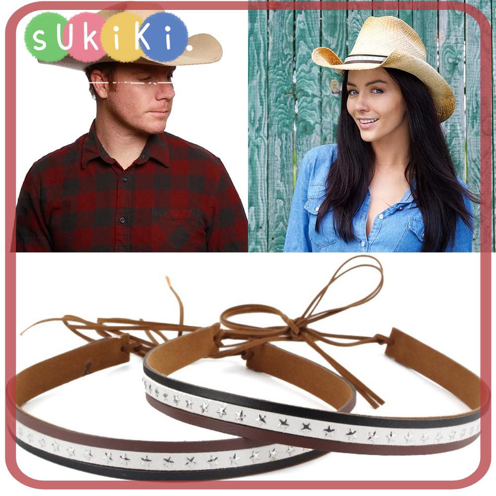SUKIKI Women's Western Hatband, Belt Fedora Men's Denim Headband