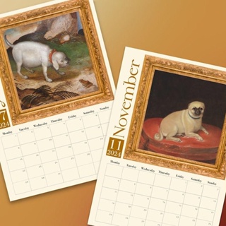 ALONGOF 2024 Medieval Dog Calendar, Time Planning Year's Gifts Weird ...