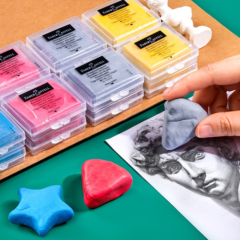 Solid Color Plasticity Rubber Eraser Soft Sketch Wipe Highlight Kneaded