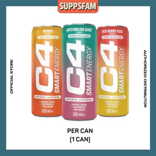 C4 Smart Energy Powder Stick Packs - Sugar Free Performance Fuel &  Nootropic Brain Booster, Coffee Substitute or Alternative