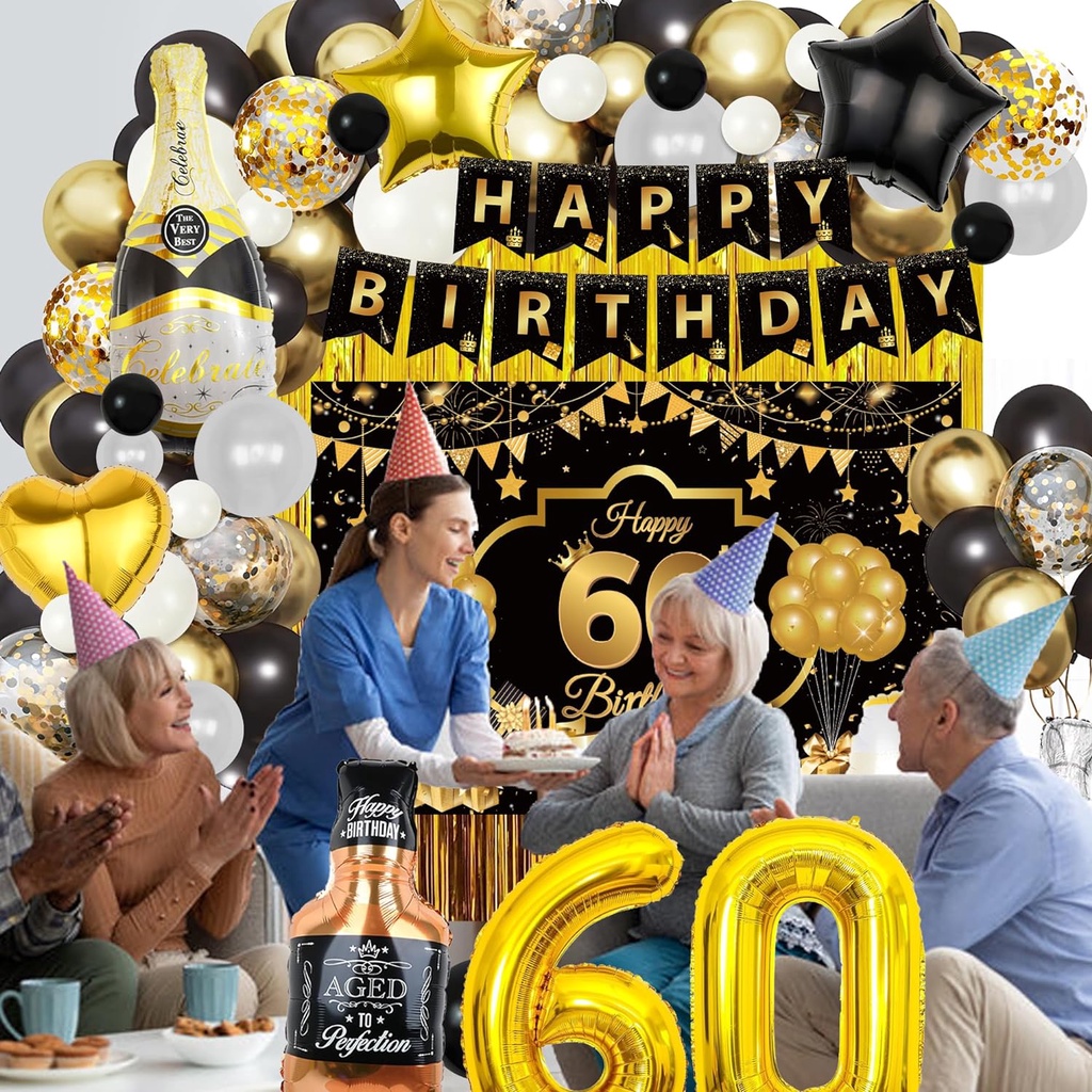 1Set 50th 60th 70th Birthday Party Decorations Birthday Balloon Kit ...